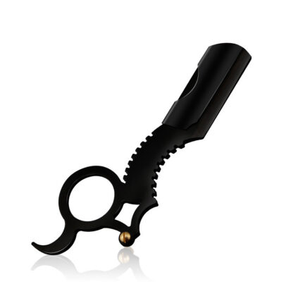 Porte-barbe manuel vintage en acier inoxydable pour hommes